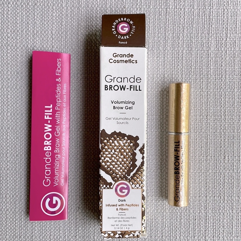 Grande BROW-FILL Volumizing Brow Gel infused with Fibers & Peptides